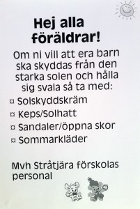 förskola tänka på