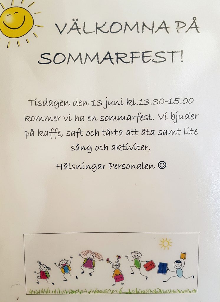 sommarfest förskola